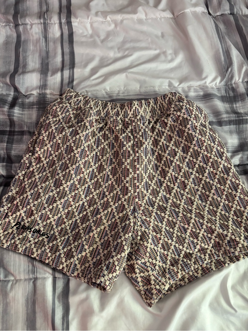 Mens Pleasures Brand Knit Shorts